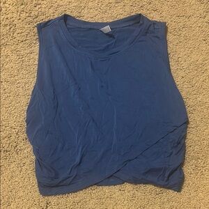 Blue Cropped Tank